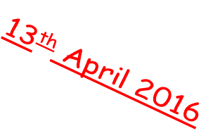 13th April 2016
